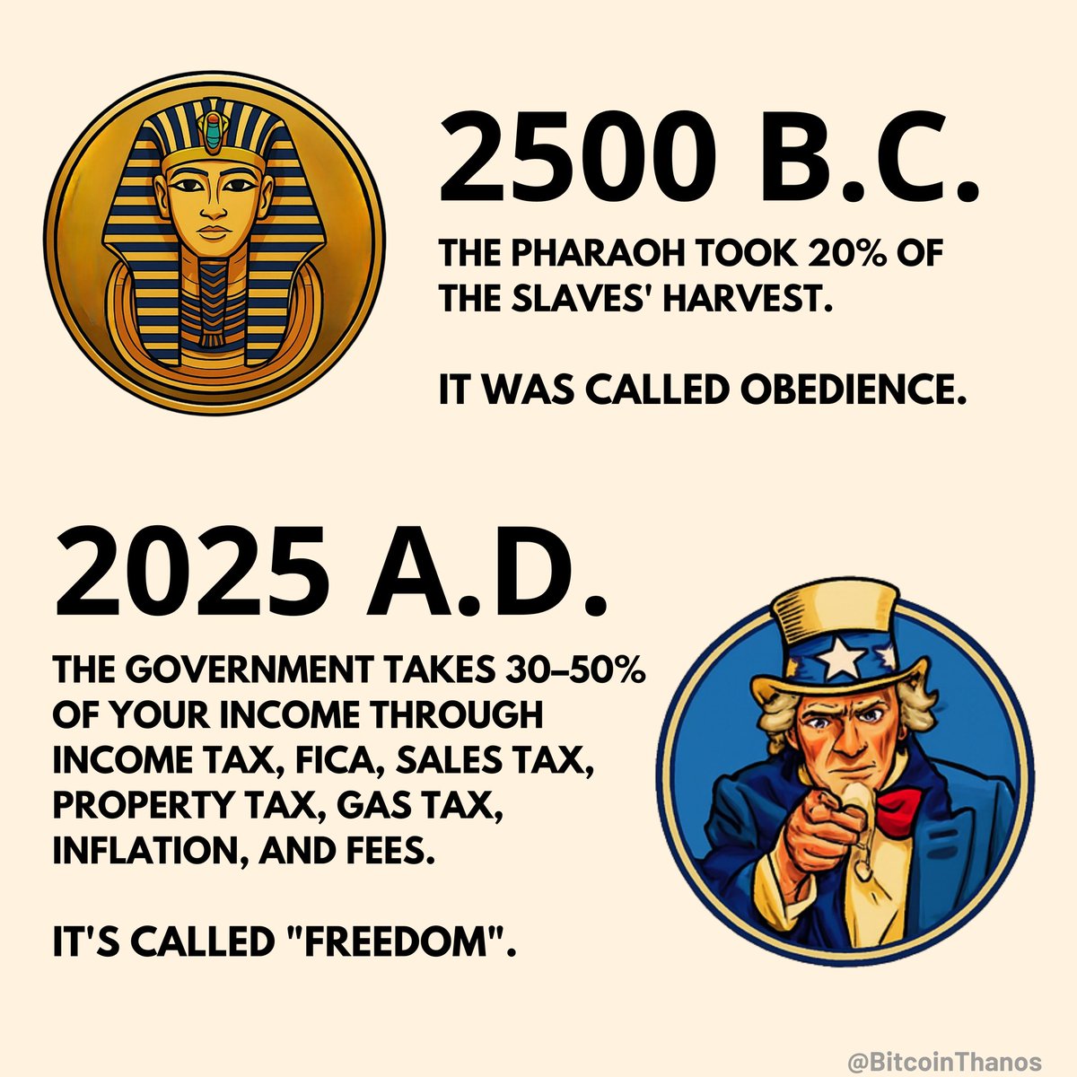 BitcoinThanos's tweet image. You Were Always a Slave. Buy #Bitcoin