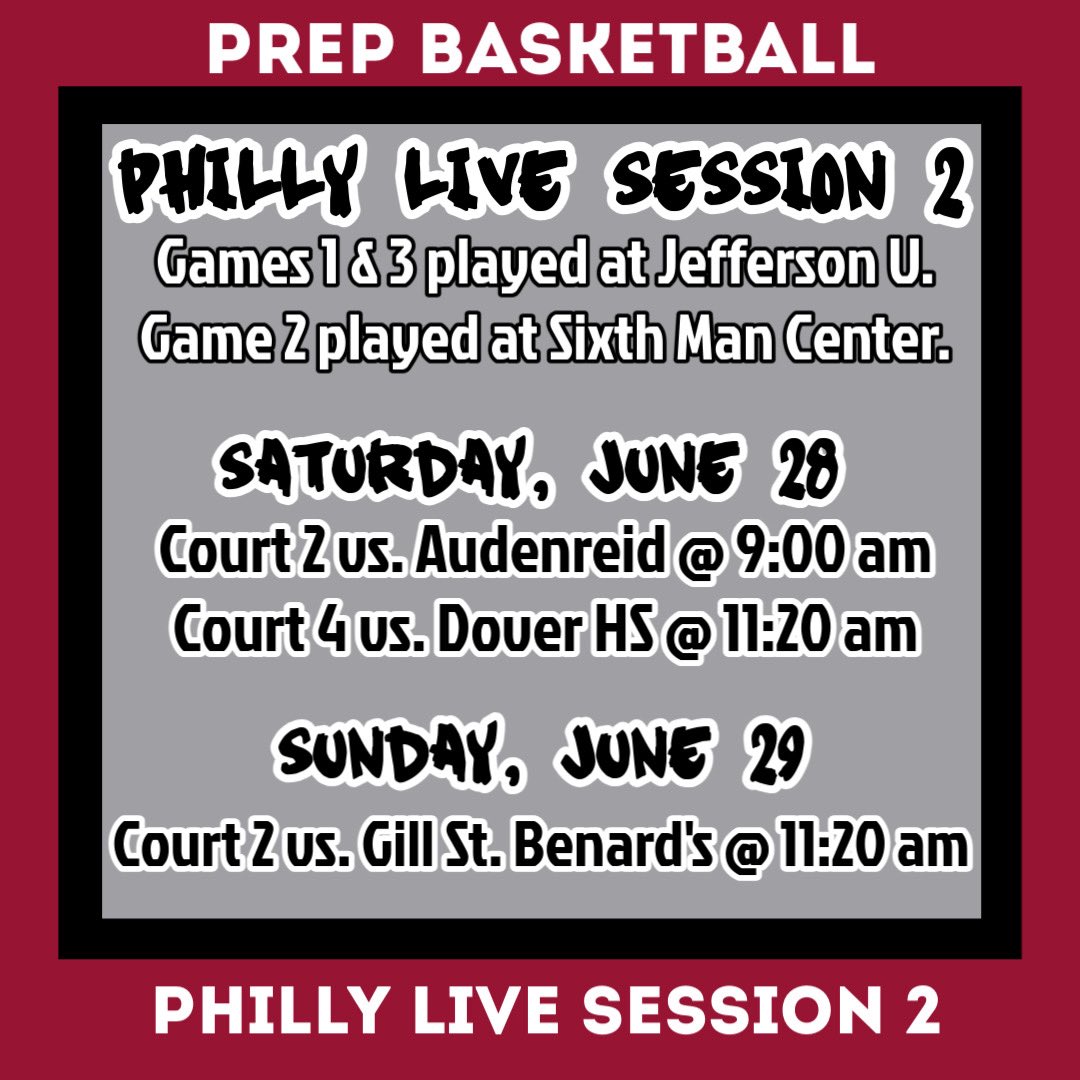 SJP_BB's tweet image. Check out these guys and more at Philly Live 2 this weekend!
#GoPrep #AMDG