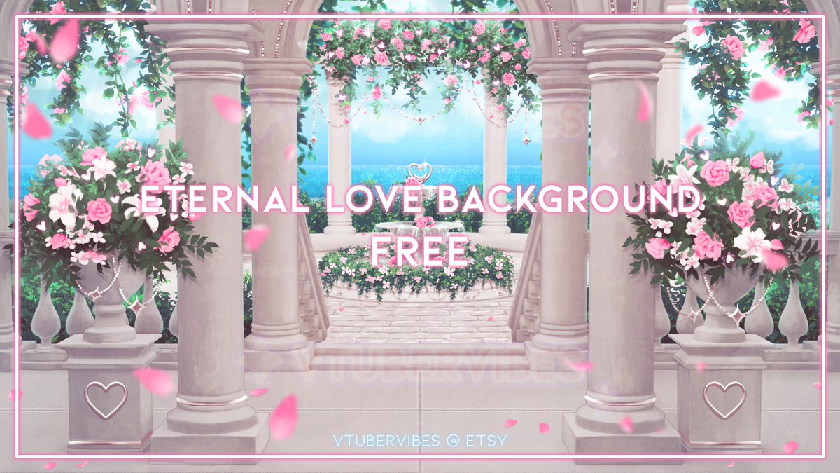 Hello it's me again! :3
🩷𝘍𝘙𝘌𝘌 𝘍𝘙𝘌𝘌 𝘍𝘙𝘌𝘌🩷     
I wanted to thank everyone with a free handmade background! Hope you enjoy!
-`♡´- 𝑬𝒕𝒆𝒓𝒏𝒂𝒍 𝑳𝒐𝒗𝒆 -`♡´-
Day and Night Versions - great for Vtubers
Please 🩷 - RT - Follow before download and using
Link Below