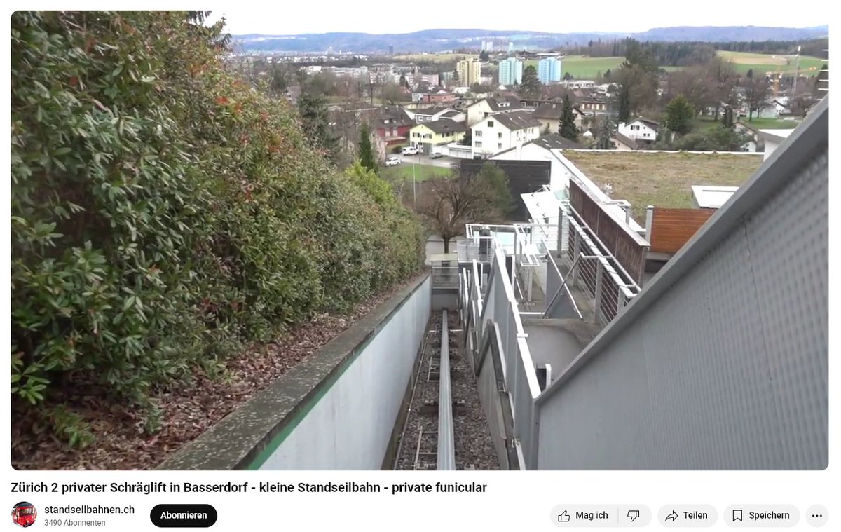 standseilbahnen's tweet image. Inclined monorail elevator Bassersdorf Zurich Switzerland
Schräglift System Heutschi in Bassersdorf bei Zürich

Video --&amp;gt;
youtube.com/watch?v=2qQwRJ…

#incline #elevator #lift #aufzug #schräg