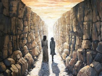 Ps 23:4 – Even though I walk through the valley of the shadow of death, I will fear no evil, for you are with me. 

As the Father led Jesus through death’s valley into eternal glory, so Jesus leads us in the same way.  

#ChristsPsalmsourPsalms #fearnoevil