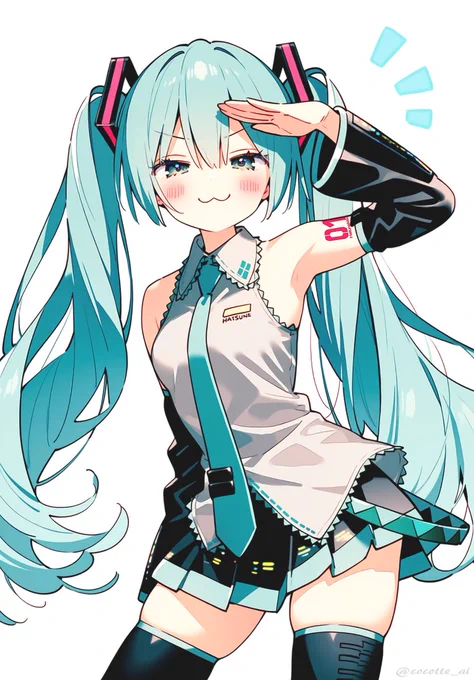 #初音ミク ビシッ(*`・ω・)ゞ