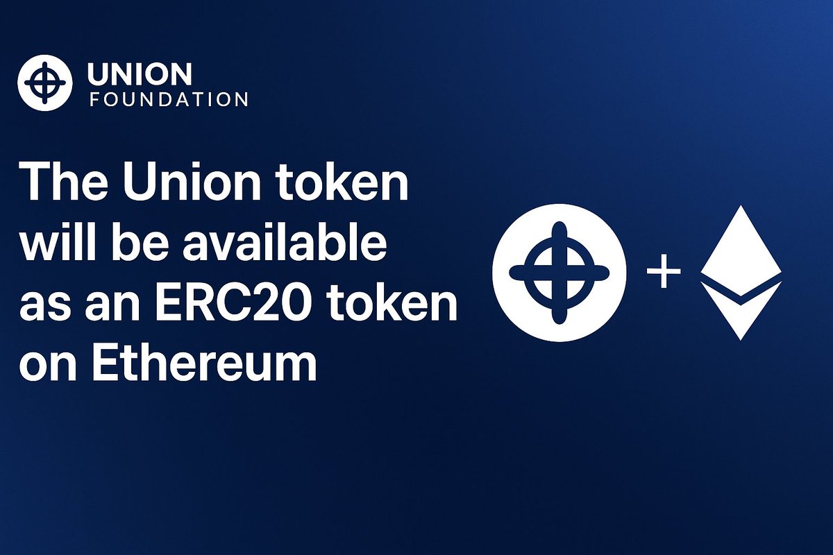 TallGuy_Afc's tweet photo. ๐ The @union_build token is coming to Ethereum as an ERC20 token!
Built for transparency, governance, and collective power.
Stay tuned โ the future of decentralized coordination is here.
#UnionCrypto #Web3 #Ethereum #ERC20 #Yapyo #Anoma
#Juventus https://t.co/nAm4fHmKxk