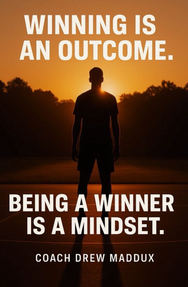 🏆 There’s a big difference between winning and being a winner.

Winning is an outcome.
Being a winner is a mindset. A lifestyle. A commitment to excellence no matter the scoreboard.

I’ve coached a lot of games in my life—some we won, some we didn’t.
But what I care about
