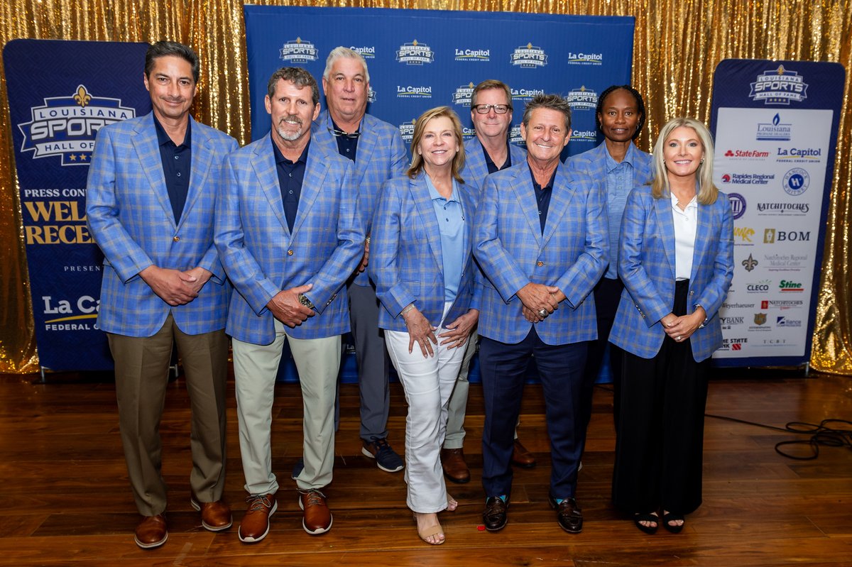 Here's the first class photo of our 2025 Louisiana Sports Hall of Fame induction weekend!