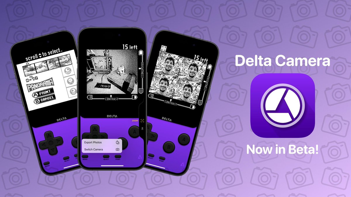 MacRumors's tweet photo. Delta Emulator Developer Recreates Retro Game Boy Camera Experience on iPhone https://t.co/6qnN40HebH https://t.co/mWp0LyIUT1
