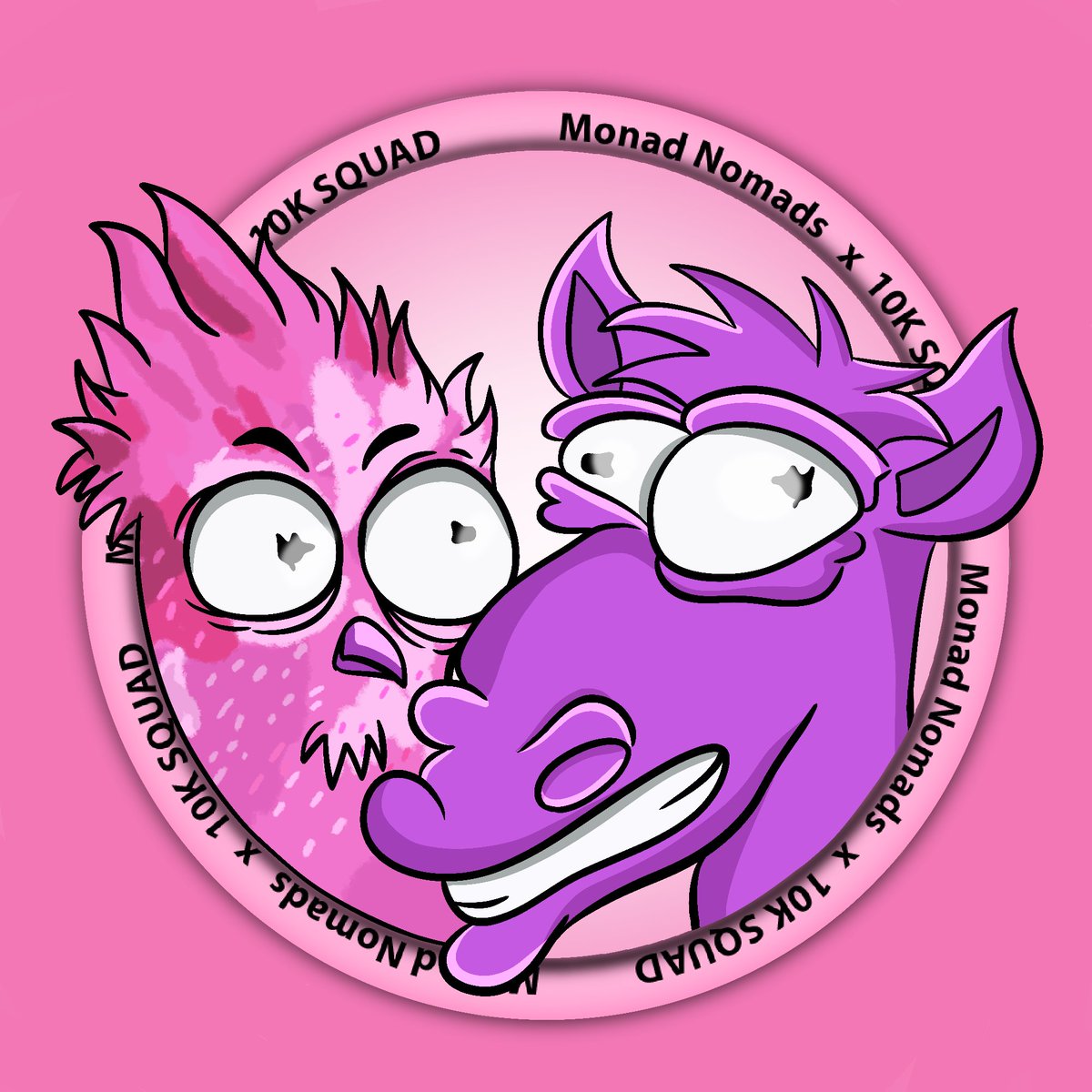 30 DAYS OF COLLABS
3. The 10k Squad x Monad Nomads

GTD whitelists for Ultra giga mega chad Nomads pixel art and hand drawn 10k art can be yourS...

WIN 5 GTD WHITELIST FOR NOMADS AND 5 GTD WL FOR THE 10K SQUAD....

⭐️TO DO:
- Follow <a href="/MonadNomadsNFT/">Monad Nomads NFT</a> and <a href="/the10kSquad/">The 10k Squad (mainnet arc)</a> 
- tag 3