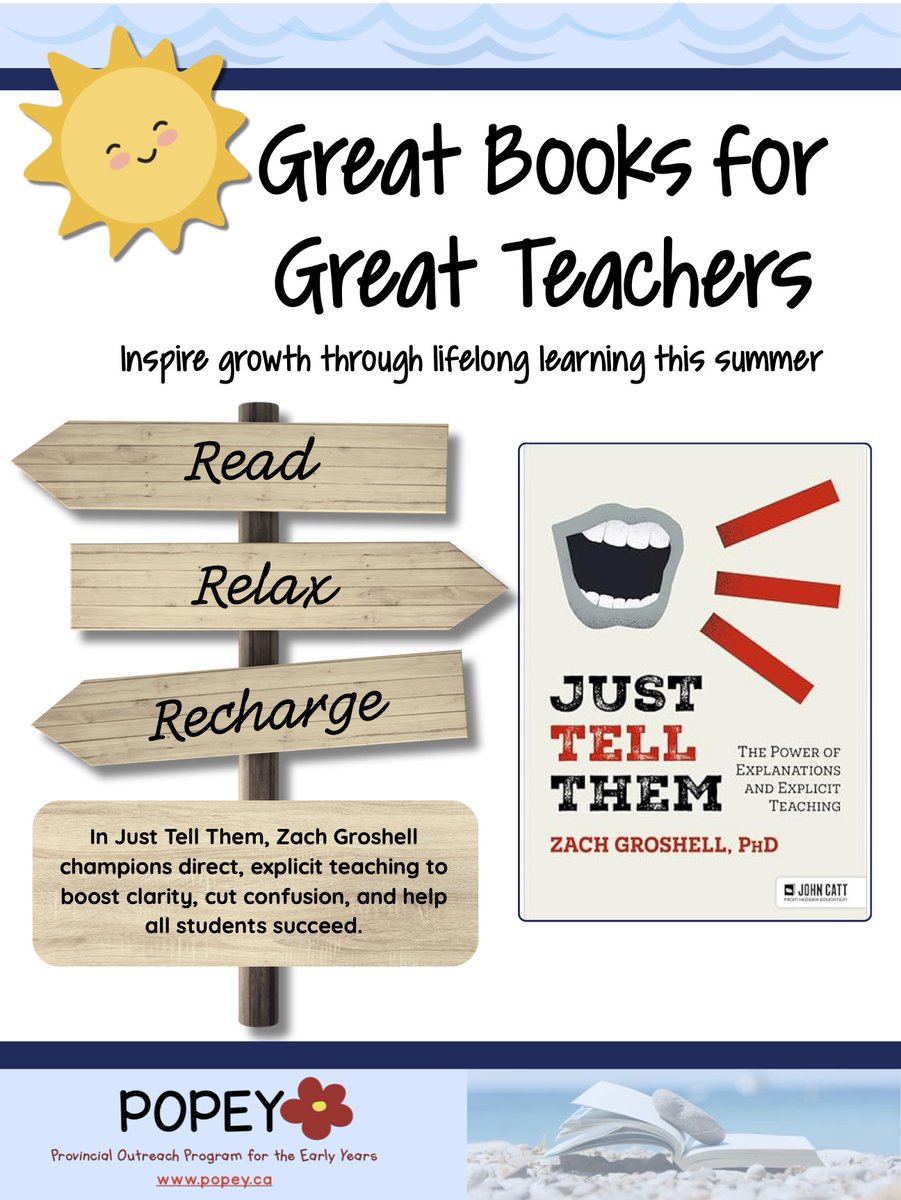 POPEY BC (@popeybc) on Twitter photo Great books for great teachers this summer! ☀️ Great books for great teachers this summer! ☀️
