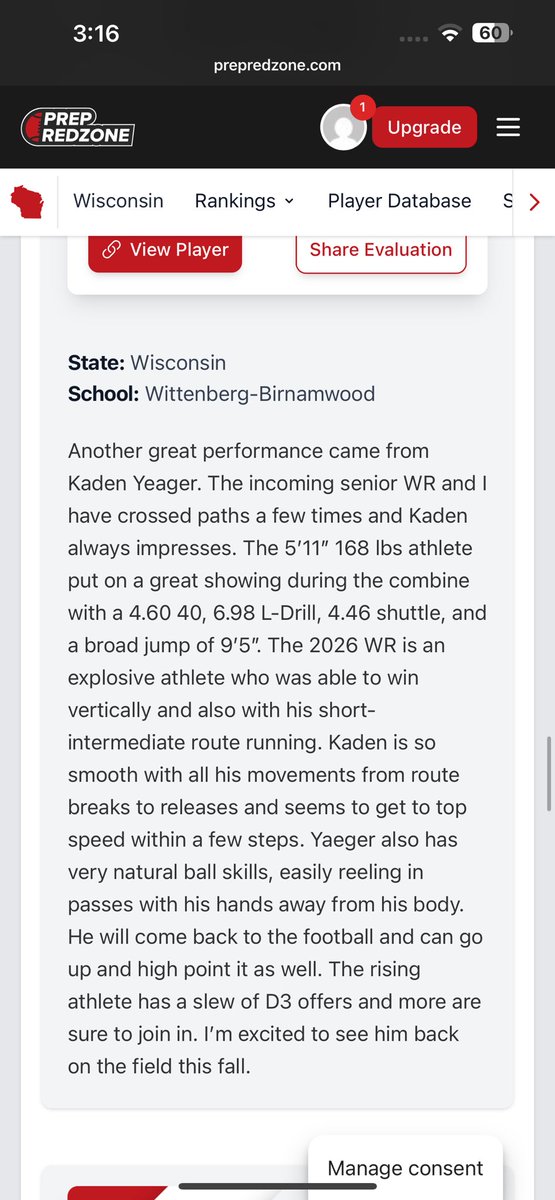 Kaden Yaeger (@kaden_yaeger) on Twitter photo I had a great time competing at the whitewater mega camp! Thanks <a href="/MJ_NFLDraft/">Mark Johnson</a> for the generous write up! I had a great time competing at the whitewater mega camp! Thanks <a href="/MJ_NFLDraft/">Mark Johnson</a> for the generous write up!