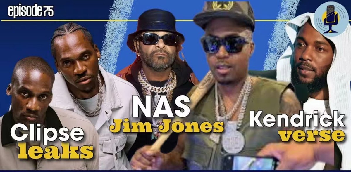 hiphoptalks1's tweet image. 🚨 New episode alert 🚨
Tap in tonight at 8:30pm EST 👇🏾
🔥 Clipse outstanding rollout: The leaked snippets & interviews
🔥 Jim vs. His Imagination
🔥 Will Jay-Z headline the next SB?
🔥 & more..
