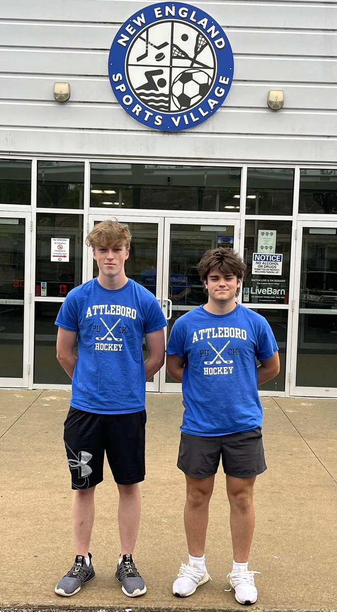 Introducing our 2025-26 AHS Hockey captains- Cam Elliott and Drew Bessette. 
Both possess great leadership qualities, a strong work ethic, and are passionate about hockey and our program. #LeadByExample 
<a href="/AboroAthletics/">Mark Houle</a> <a href="/BoostersHockey/">AHS Hockey Boosters</a> <a href="/VarsityBooster/">Attleboro Varsity Booster Club</a>