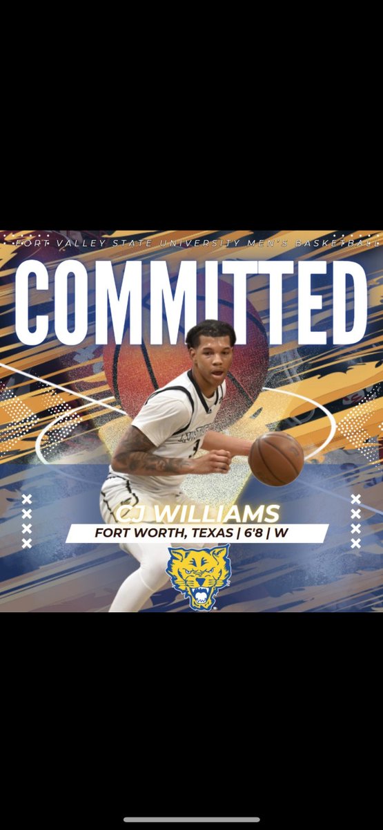 fvsubball's tweet image. Please welcome CJ Williams to the Wildcat family! πΎ
The 6'8" wing transferring in from Shorter University is officially #FVSUBound!
A skilled, versatile scorer with length and feel,
@CJwilliams_2 will bring shooting, athleticism, and defensive versatility to the squad.
#FVSU
