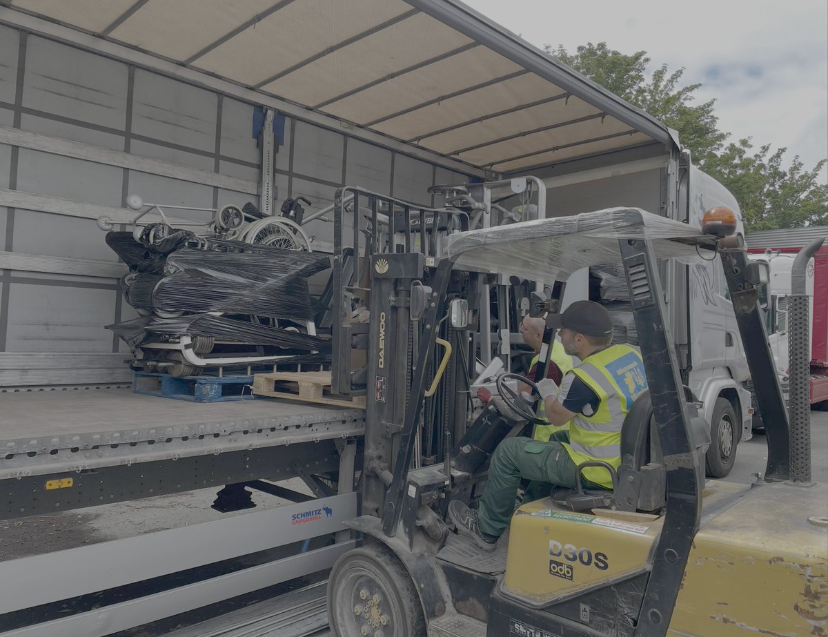 We were delighted to send another large consignment of gym and rehab equipment from our Dublin warehouse to #rehabilitation facilities in central Ukraine this week.

Also included in this delivery:
-Wheelchairs &amp; walking aids
-Food supplies for vulnerable communities