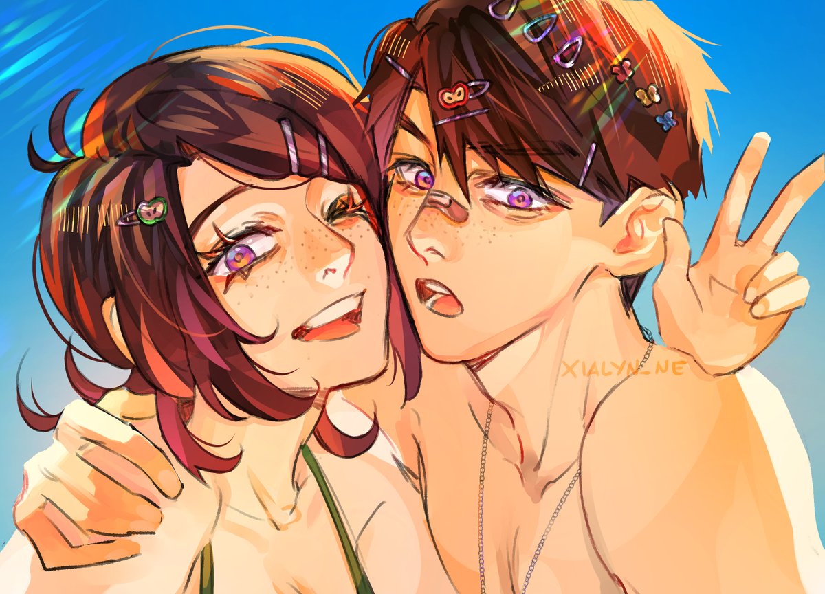 xialyn_ne's tweet photo. calebmc summercore! 🍏🍎☀️
(i need the beach banner NOW)
#LoveandDeepspace #Caleb https://t.co/u7p1afitTQ