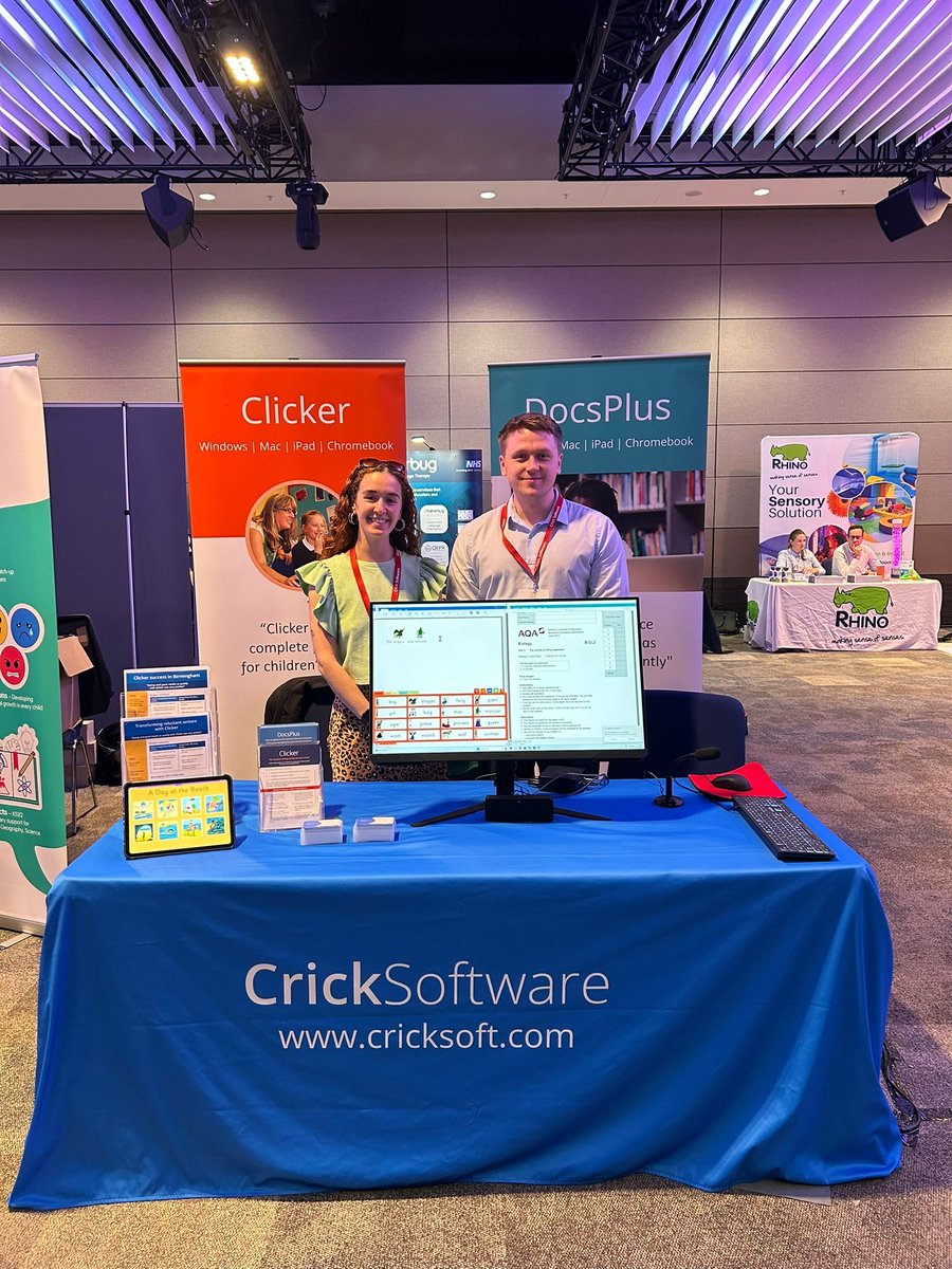At #nasenLIVE2025 in Birmingham today? Don’t miss Lexi and Joe who would love to meet you and talk to you about how you can support your learners with our #Clicker and #DocsPlus literacy software. Find them at stand 44!
bit.ly/4jbUBlb
<a href="/nasen_org/">nasen</a> #SEND #Inclusion #EdTech