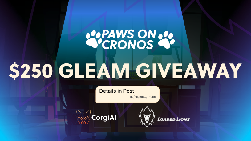 📣 Woof! Calling ALL $LION holders! 📣

We have something exclusive for our frens from <a href="/LoadedLions_CDC/">Loaded Lions</a>! 🦁

🎁 10 winners, $25 in $CORGIAI each
🪙 Hold 1000 $LION or more to be eligible
⬆️ Join PAWS on Cronos to boost your chance to win!
🗓️ Ends on 16th July at 9am UTC

Join