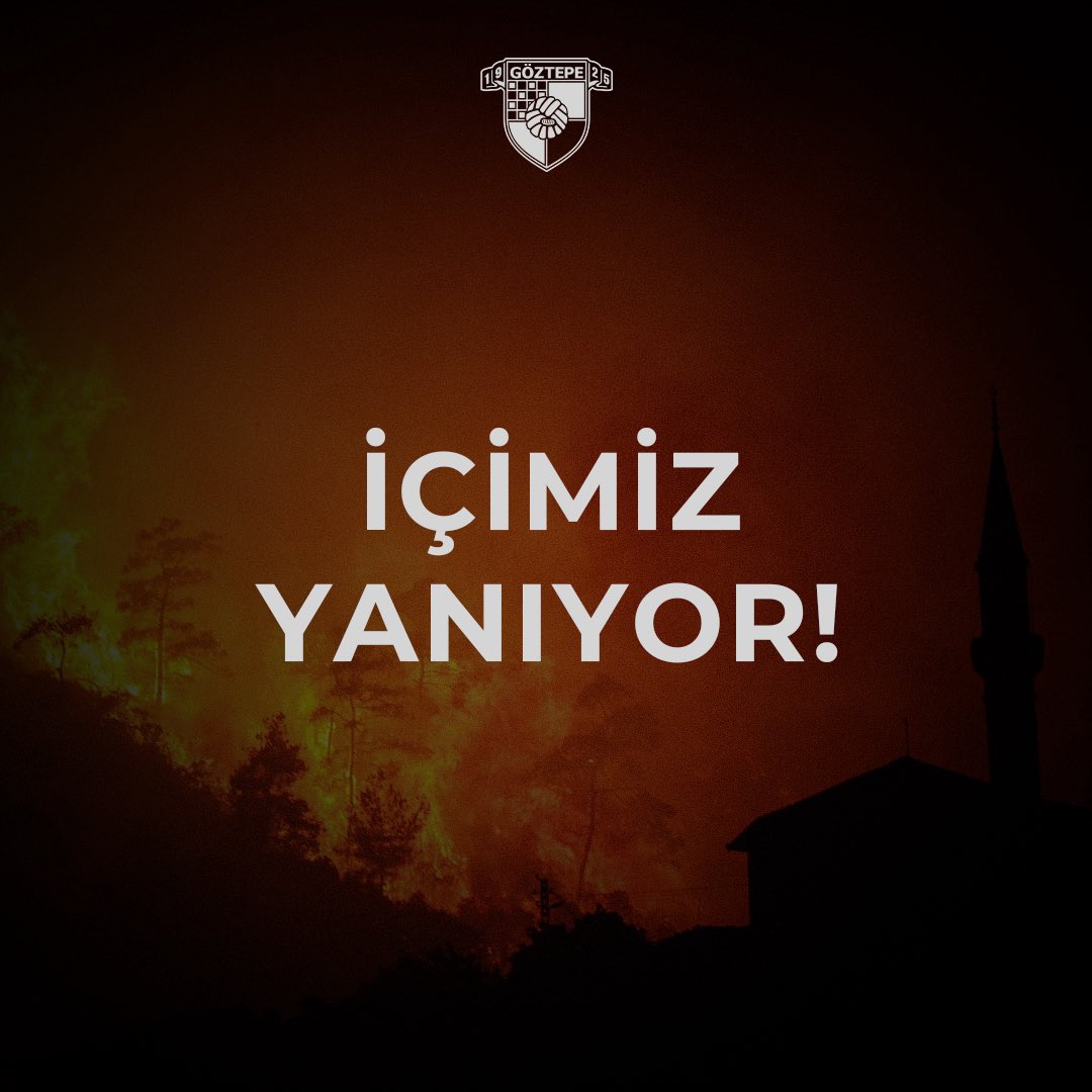 Goztepe's tweet image. İçimiz Yanıyor!

Güzel İzmir’imizin birçok farklı noktasında meydana gelen orman yangınlarını derin bir üzüntüyle takip ediyoruz. Yaşadığımız acı, sadece bir çevre felaketi değil; hepimizin içini yakan bir kayıptır. 

İzmir’in yeşili, gölgesi, nefesi alevlere teslim olurken, bu…