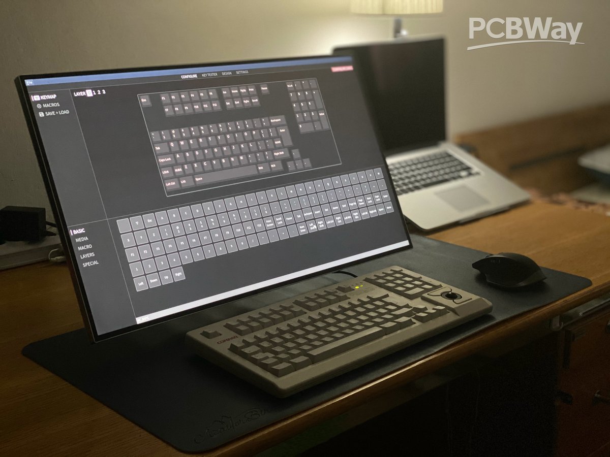 PCBWayOfficial's tweet photo. 💻⌨️takt11800 - #Compaq MX 11800 QMK/VIA Replacement #PCB
This project is a drop-in replacement PCB designed for the Compaq MX 11800, also known as the Cherry G80-11800 a classic mechanical keyboard featuring Cherry MX Brown switches and an integrated trackball. @vuckale 
-More info: https://t.co/P8ubOd6MEX