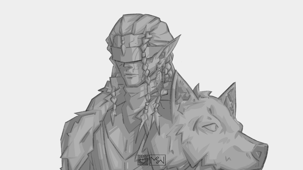 miegowenggg's tweet image. drawing process for a commissioned DnD character
#art #rt #dnd #dungeonsanddragons #commission #commissionopen