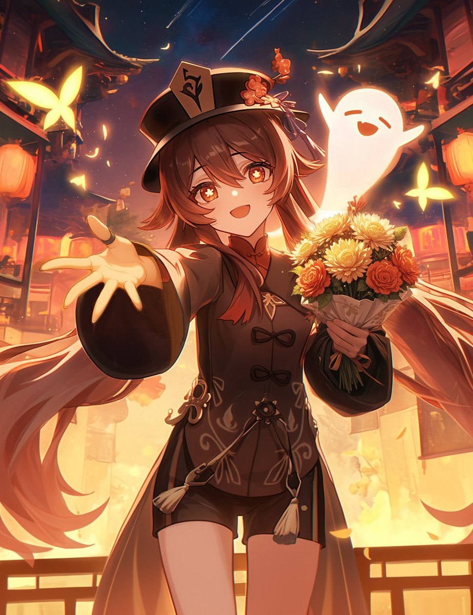 tama_AI554's tweet image. お誕生日おめでとう！
#原神
#胡桃生誕祭2025