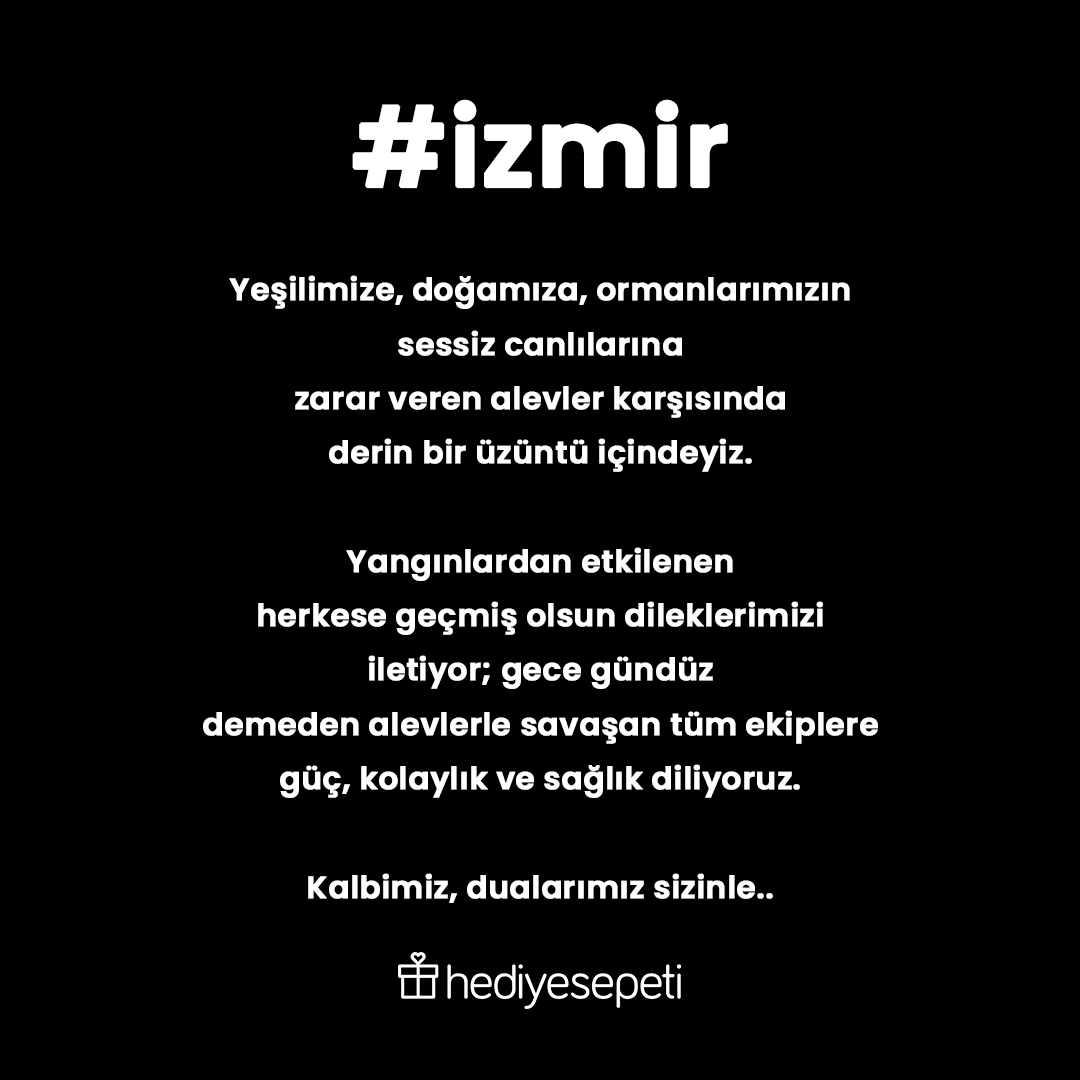 Doğamızı ve canlıları korumak için mücadele eden tüm ekiplere minnettarız. Güç ve kolaylık diliyoruz. #izmir
