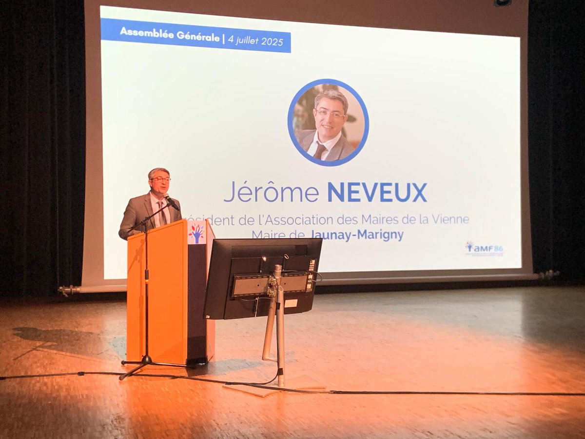 Association des maires de la Vienne (@amfvienne) on Twitter photo ▶️ Ouverture de notre assemblée générale par le président de l'<a href="/AMFVienne/">Association des maires de la Vienne</a> <a href="/JeromeNeveux86/">Jérôme NEVEUX</a>
Merci aux nombreux élus présents pour ce moment important pour notre association ! ▶️ Ouverture de notre assemblée générale par le président de l'<a href="/AMFVienne/">Association des maires de la Vienne</a> <a href="/JeromeNeveux86/">Jérôme NEVEUX</a>
Merci aux nombreux élus présents pour ce moment important pour notre association !