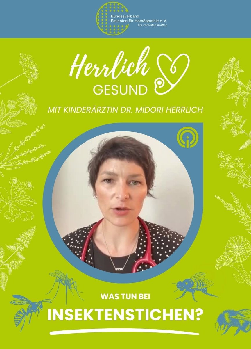 Wisst ihr, wann Apis &amp; wann Ledum bei einem Insektenstich eingesetzt werden sollte? Kinderärztin Dr. Herrlich erklärt die Unterschiede &amp; hat nennt noch ein paar Hausmittel, damit einen Bienenstich nicht so schmerzt. #Globuli #Insektenstiche #Homöopathie
homoeopathie-online.info/herrlich-gesun…