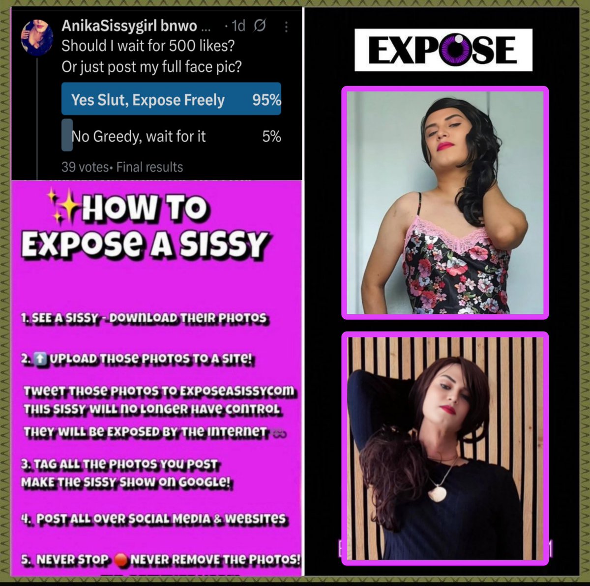 ZoeWannabeSissy (@zoewannabesissy) on Twitter photo Can we help <a href="/AnikaSissygirl/">AnikaSissygirl</a> get more exposure by sharing, extending and downloading?
barefags.com/post/232111 Can we help <a href="/AnikaSissygirl/">AnikaSissygirl</a> get more exposure by sharing, extending and downloading?
barefags.com/post/232111