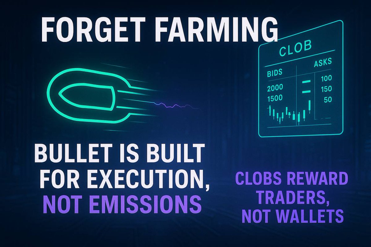 king_qbx's tweet image. If you're still LPing in an AMM, you're just slow bleed exit liquidity.

Pro traders are moving to CLOBs. Bullet makes it possible on Solana.

@bulletxyz #CLOB #Solana