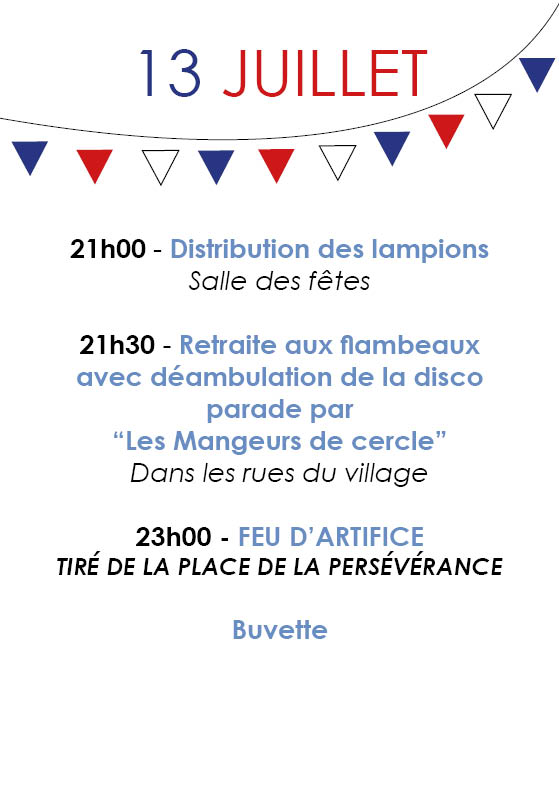 LesMazures08's tweet photo. • ÉVÉNEMENT •

- Festivités des 13 et 14 juillet -

Programme ⬇️

On vous attend nombreux 🎉👍 https://t.co/HjuLICU8mF