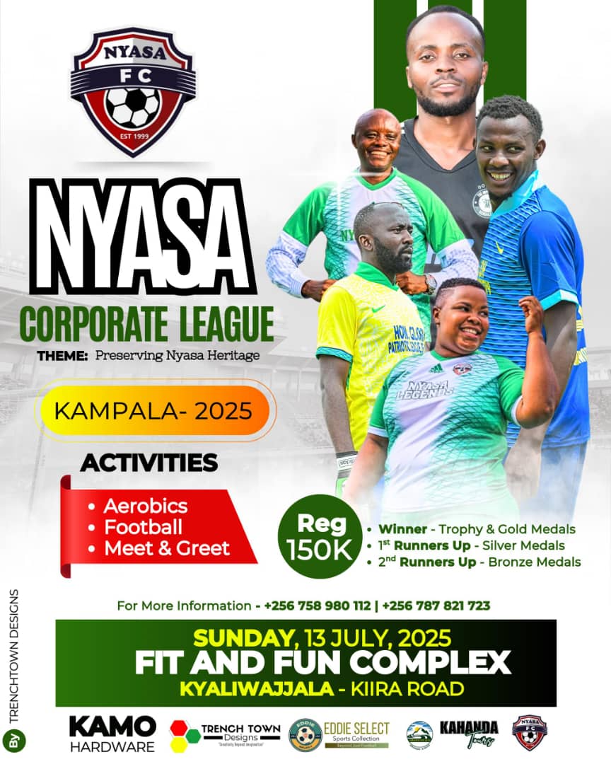niwandinda20's tweet photo. People from Rukiga ,kabale and other neighbourhoods @nyasa_fc corporate league Kampala chapter is happening next Sunday as the flyer is indicating come let's meet, socialize and network through the love of the game .#NyasaFc #TheBlazingFire https://t.co/IEDNJrzklw