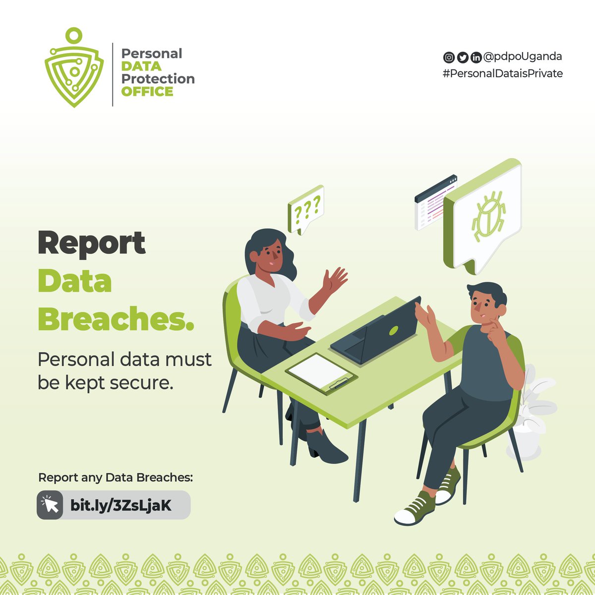 pdpoUG's tweet image. #PrivacyFriday
A data breach? Don’t hide it. Uganda's Data Protection and Privacy Act requires you to;
☑️Notify @pdpoUG immediately
☑️Take remedial steps to contain the data breach
Reporting shows responsibility, not weakness.
#PersonalDataisPrivate #DataPrivacyUG