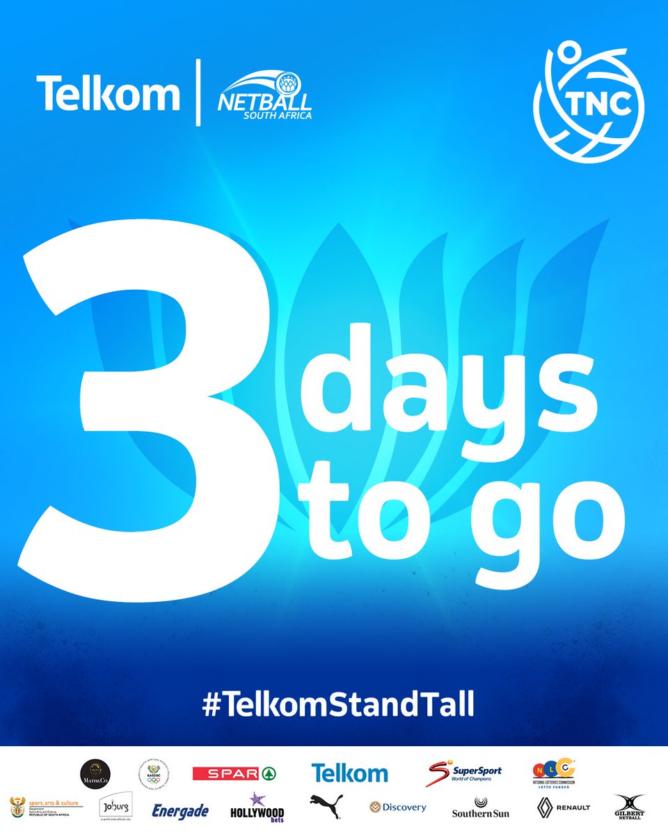 The countdown is ON for the 𝐓𝐞𝐥𝐤𝐨𝐦 𝐍𝐞𝐭𝐛𝐚𝐥𝐥 𝐂𝐡𝐚𝐦𝐩𝐢𝐨𝐧𝐬𝐡𝐢𝐩𝐬! 🥳 Cape Town, 7-11 July 2025! 🙌

#TelkomNC #TNCisHere #TelkomStandTall <a href="/TelkomZA/">@TelkomZA</a>