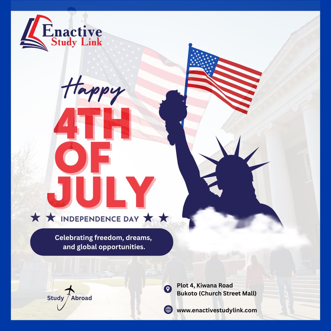 Wishing you a bright and bold Independence Day!
#studyinusa #4thofjuly #indepenceday #studyabroad