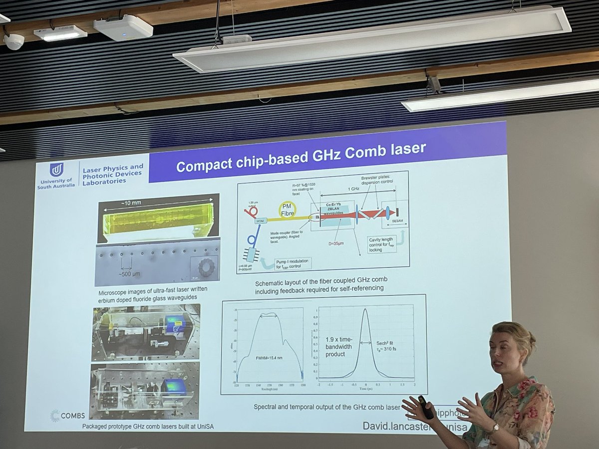 Last day of FreQombs 2025. Irina Kabakova talks about Brillouin combs.