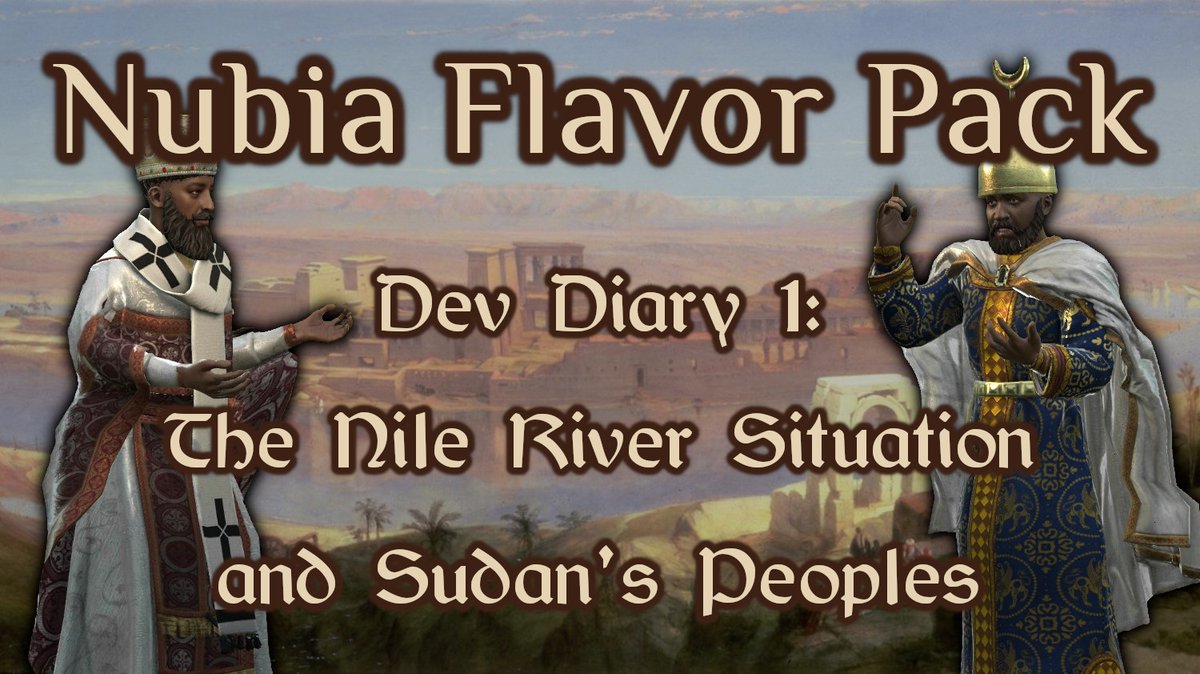 🌴RICE DEV DIARY #54 || Nubia Flavor Pack (Part 1)🌴

Just put out the first of several dev diaries for RICE's next flagship update! Today we talk about the Nile River situation and new cultures &amp; faiths coming to Sudan.

Link: reddit.com/r/CrusaderKing…

#CK3 #CK3Mod #CrusaderKings