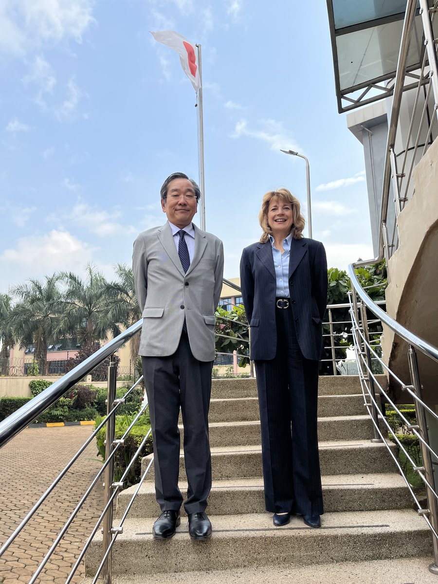 On 3 July, Amb. Sasayama met Ms. Lauren Landis, the new country director of the WFP and assured Japan's continuous support to them.