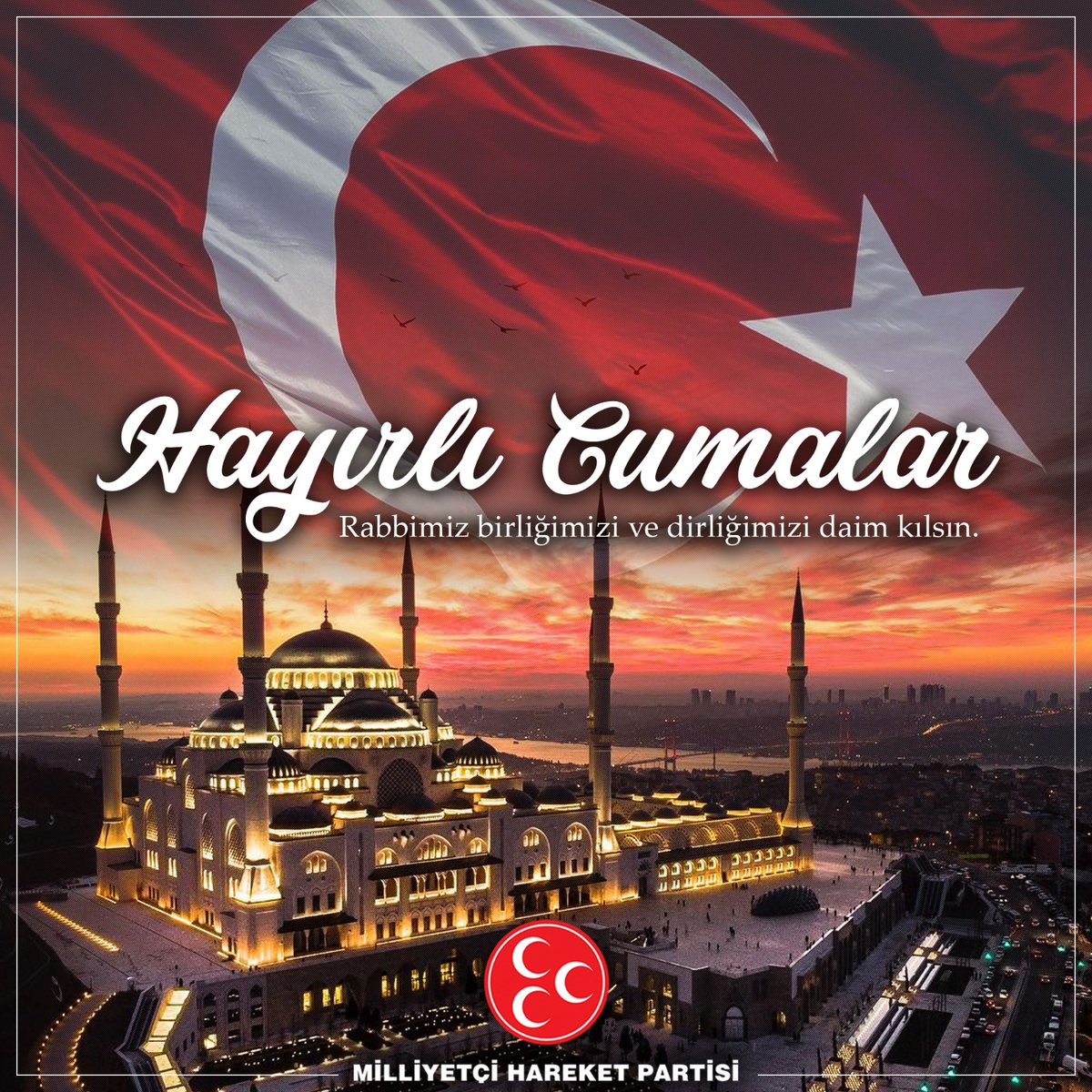 Allah'ın rahmeti ve bereketi üzerinize olsun. #HayırlıCumalar