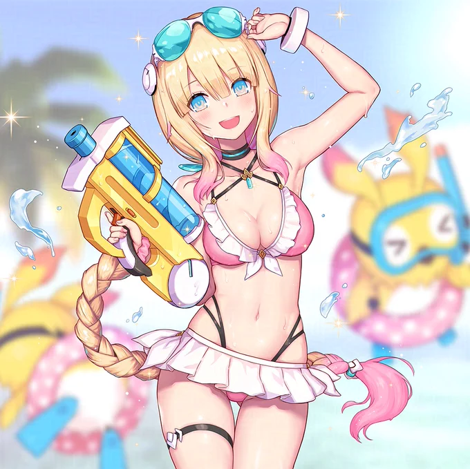 『PSO2es』より「アフタル[サマーバケーション]」のフィギュアがご予約開始です。 制作は冥途武装:Javelinと同じ信頼のフィギュアメーカーAMAKUNIさん! 原型/にゃばーさん、彩色/うみさんに超絶可愛く立体化していただきました #PSO2es