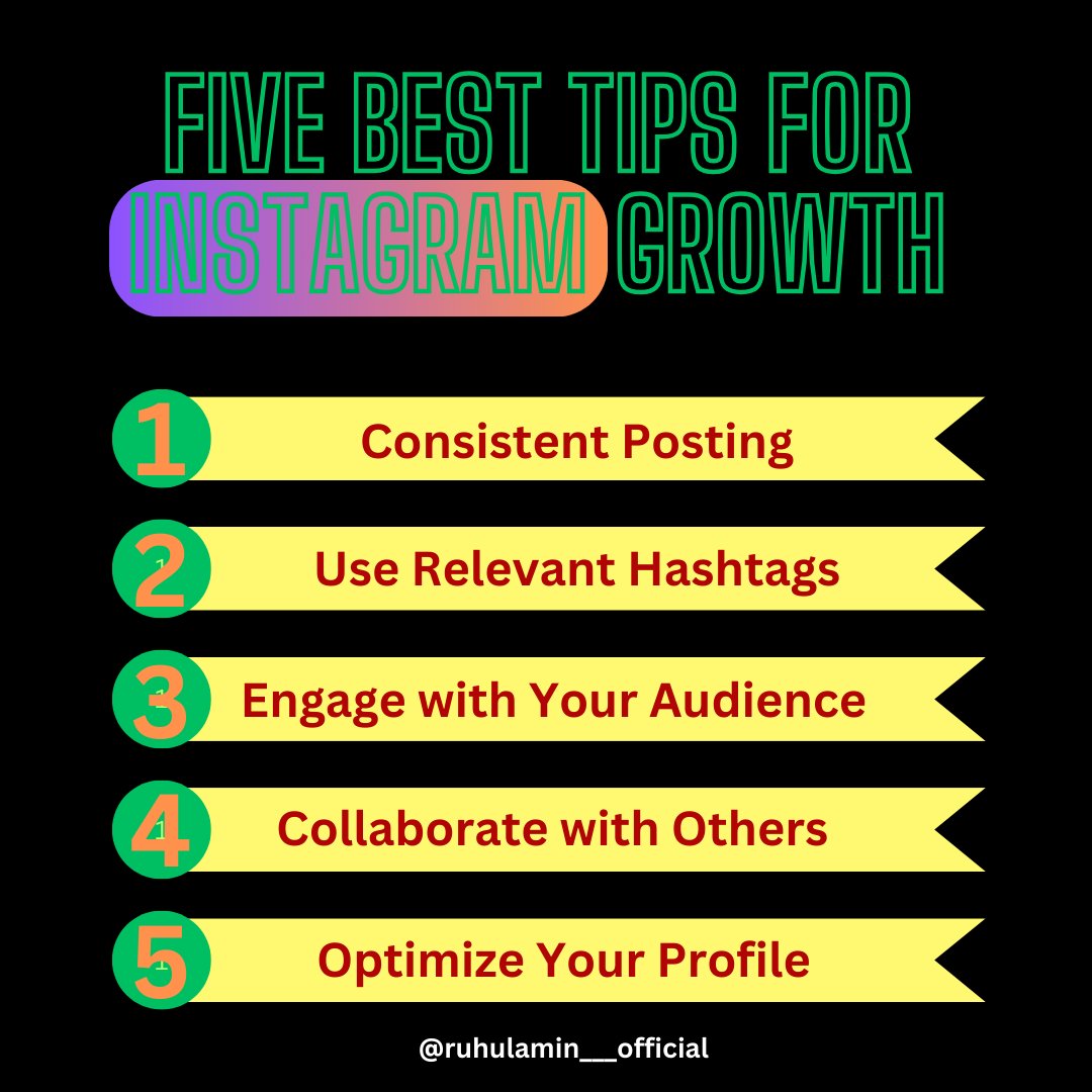 Ruhul_____Amin's tweet photo. 5 Best Tips to Explode Your Instagram Growth.

#InstagramGrowth, #InstaTips, #GrowOnInstagram, #SocialMediaTips, #ReelsStrategy, #ContentMarketing, #InstagramMarketing, #InstaSuccess, #InfluencerTips, #SocialMediaGrowth
#MondayMotivation, #ContentCreator, #ViralReels, https://t.co/xUECVGSJjh
