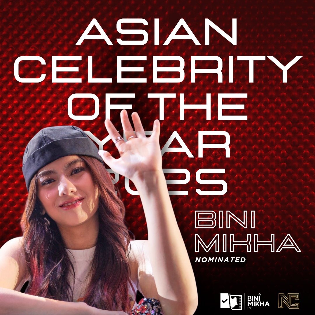 📢Asian Celebrity of the Year 2025

Mikha lim is the only nominated BINI member on Asian Celebrities of 2025. Let's power vote and give Mikha what she deserves!

The top 20 finalists, including the winner, will be showcased on digital billboards in Times Square, New York, in