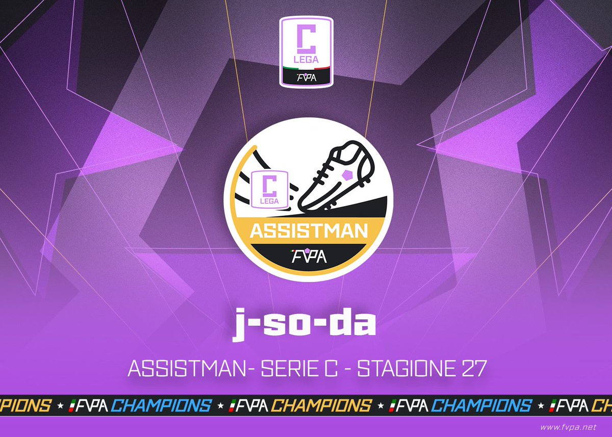 FVPA.net ๐ฎ๐น (@fvpa_net) on Twitter photo ๐ Assistman ๐
๐ก๐๐๐ C
๐ค <a href="/Davide_jsoda/">Davide Sodano</a>
๐ 19
๐๐๐๐ข: <a href="/reBorn_proclub/">Rebรธrn Sportec</a>
๐ โก๏ธ fvpa.net/players/18334
#fvpaitalia #proclub #eafc25 ๐ Assistman ๐
๐ก๐๐๐ C
๐ค <a href="/Davide_jsoda/">Davide Sodano</a>
๐ 19
๐๐๐๐ข: <a href="/reBorn_proclub/">Rebรธrn Sportec</a>
๐ โก๏ธ fvpa.net/players/18334
#fvpaitalia #proclub #eafc25