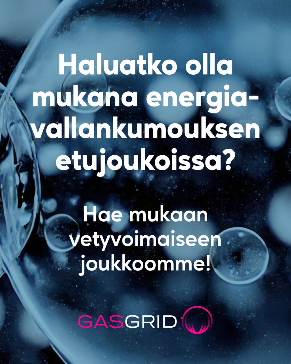Etsimme Senior Project Manageria vastaamaan vetyinfrastruktuurin konsortiohankkeista. Lue lisää ja hae! gasgrid.fi/yhtio/avoimet-…