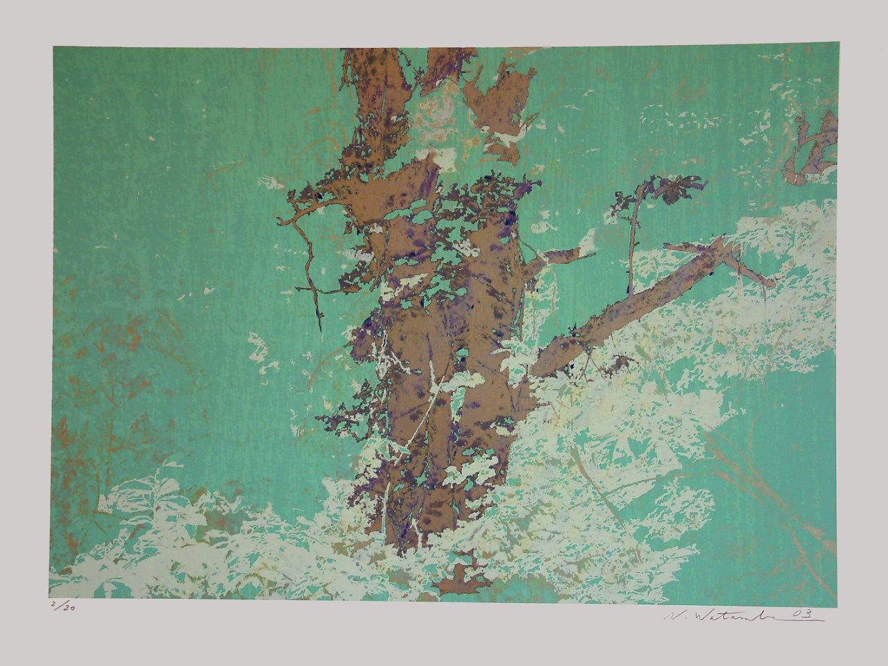 アート原画 『reexamine』30×40 現代アートk.m