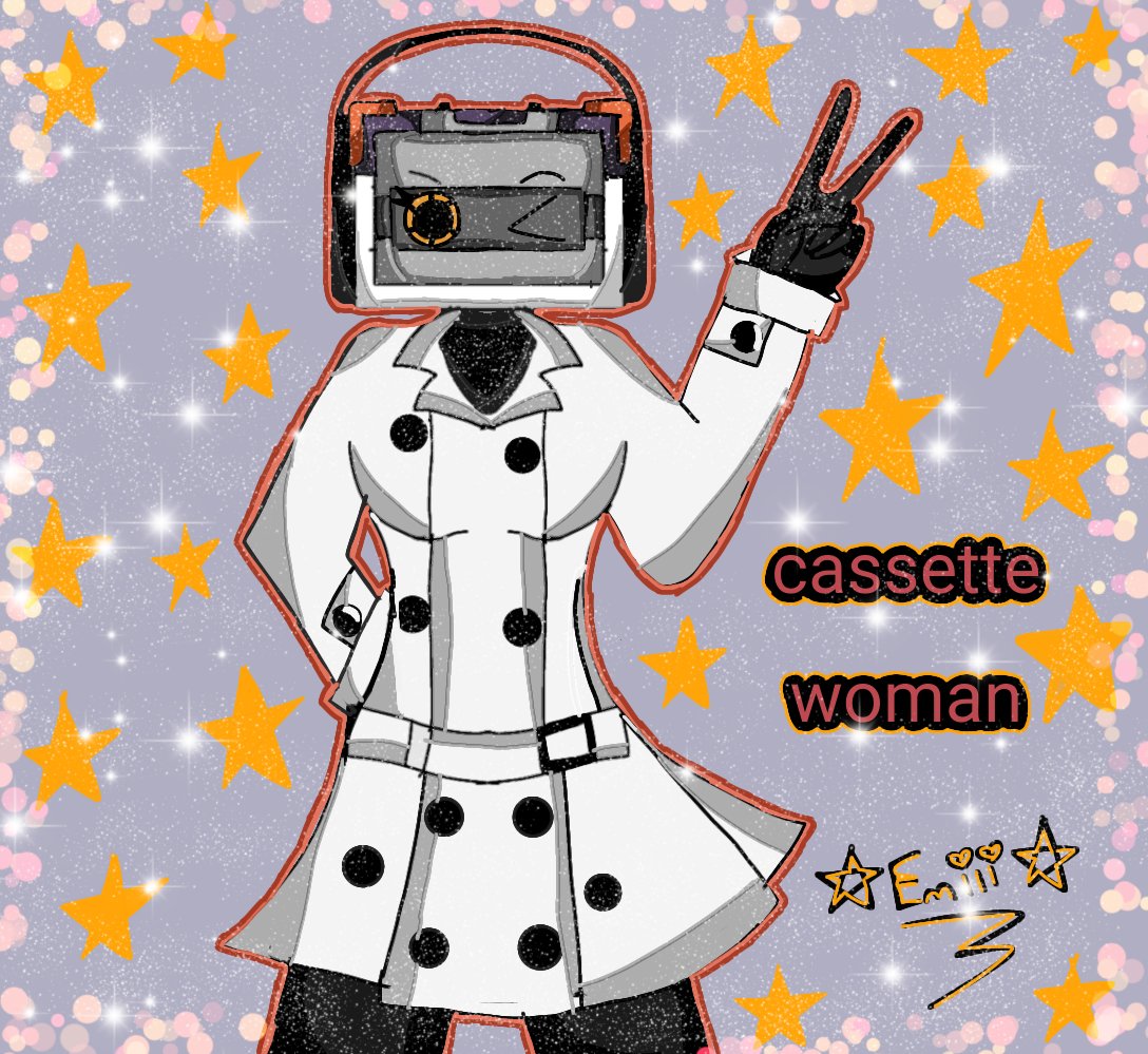 camara_girl's tweet image. Fanart de la Cassette Woman de skibidi saga  ⭐🧡

#skibiditoiletfanart #SKIBIDITOILET #skibidisaga #Maxedy #skibidi_toilet
#skibiditoiletomega #cassette_woman #cassettewoman