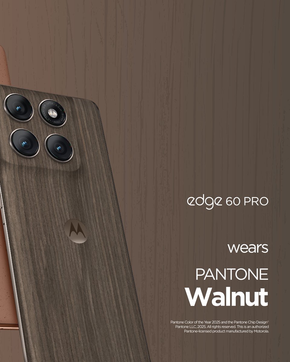 New season, new shades. 🎨🤎 Edge 60 Pro in Walnut or Edge 60