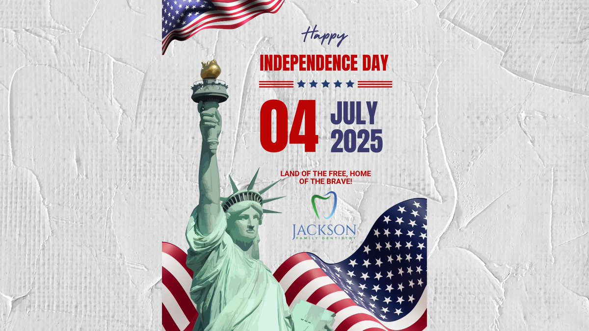 🎆 Happy 4th of July from Jackson Family Dentistry! 🇺🇸 Eat the BBQ, enjoy the fireworks, and maybe skip using your teeth to open that bottle. 😅 Stay safe, have fun, and keep smiling! 🦷

#DownersGroveIL #FourthOfJuly #DentalHumor #RedWhiteAndTooth