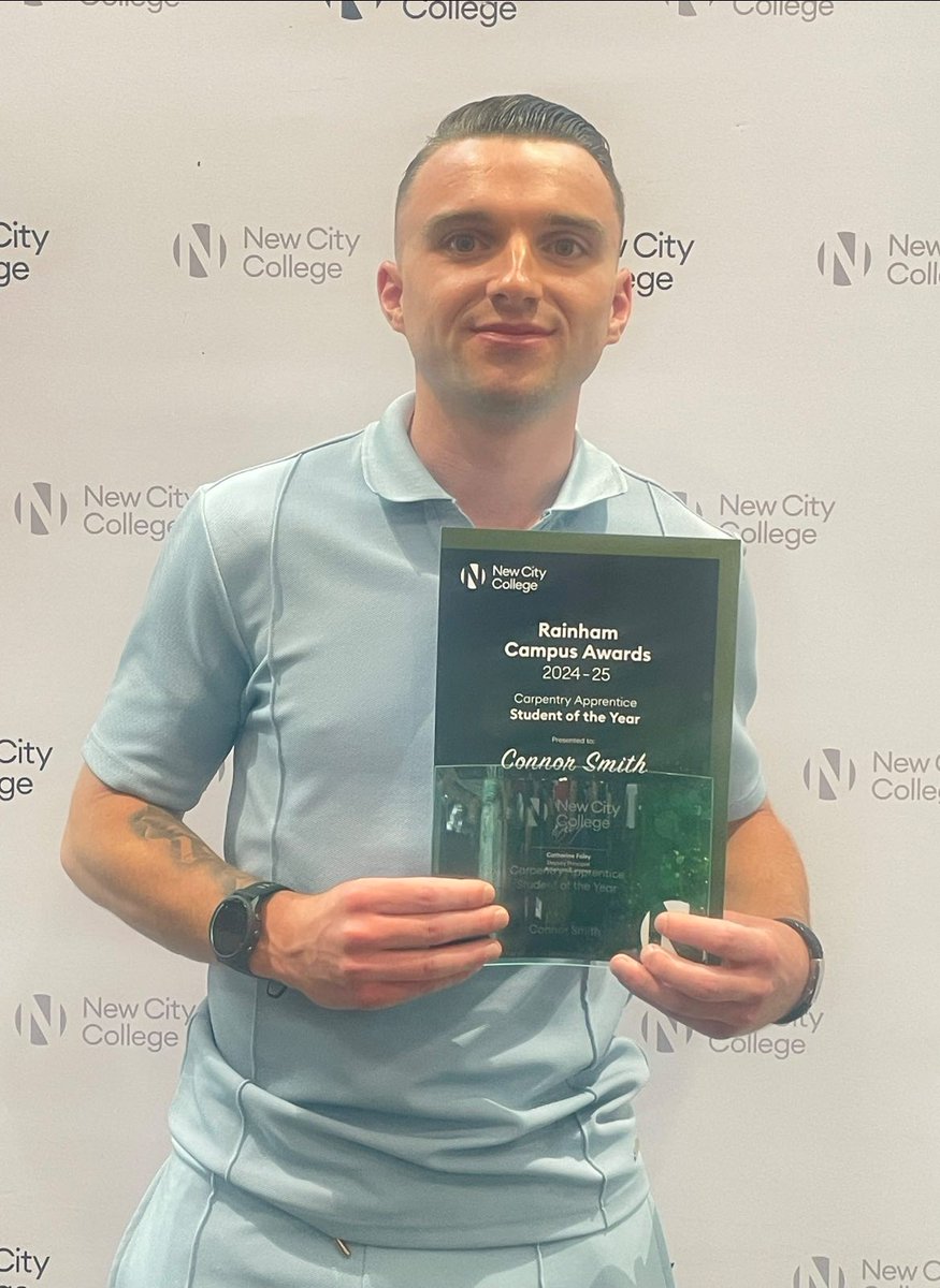 A big shout out and congratulations to Connor who passed his final exams in March this year and was awarded Carpentry Apprentice Student of the Year by Rainham Campus New City College last night.

Well Done!

#loveconstruction
#CCScheme
