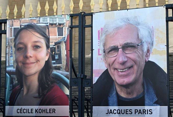 KlinkertBrigitt's tweet image. Depuis 3 ans, Cécile Kohler et Jacques Paris sont détenus en Iran, injustement accusés d’espionnage.
Leur procès est une parodie de justice, leur sort insoutenable.
Nous pensons à eux, à leurs proches.
La France doit tout faire, sans relâche, pour obtenir leur libération.