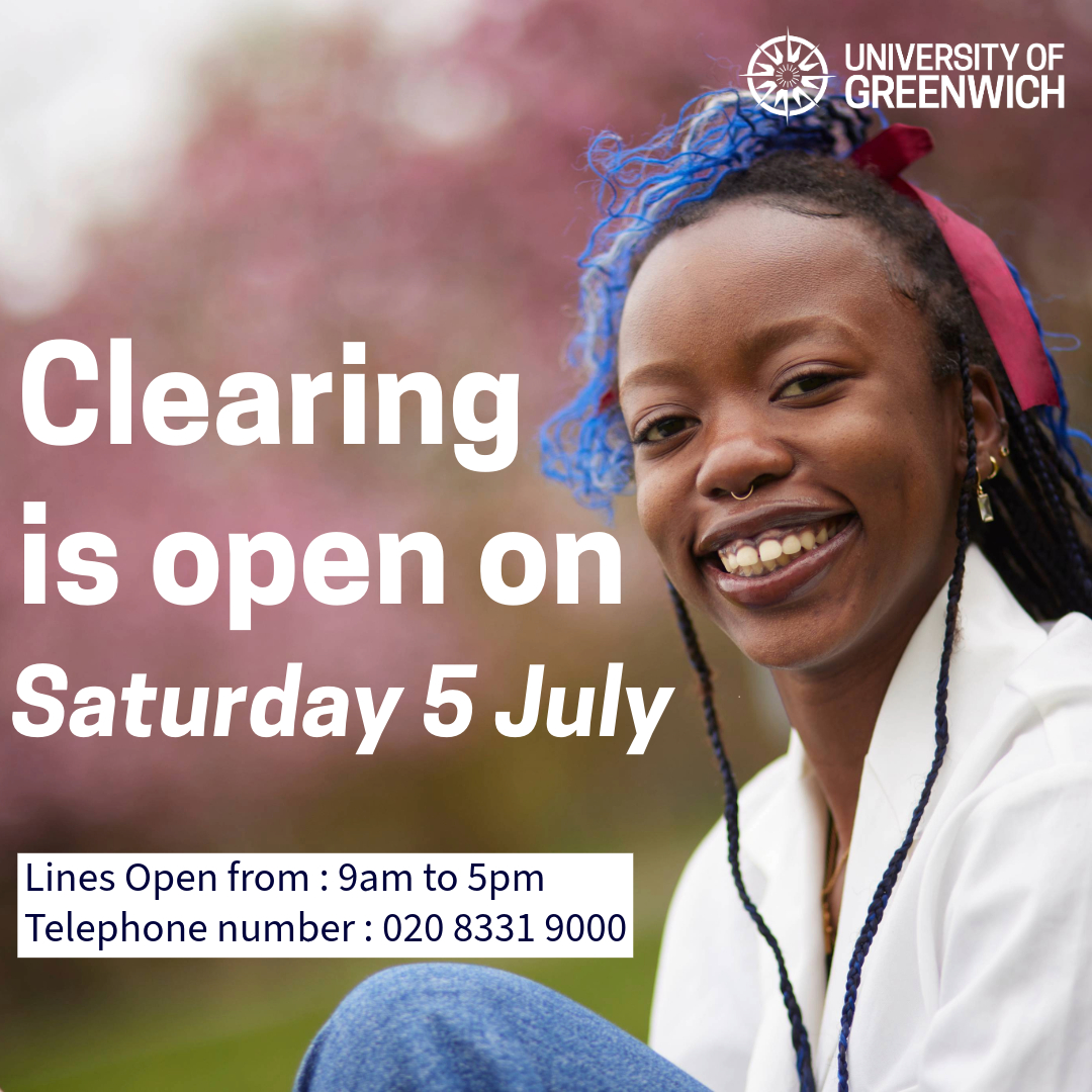 Clearing opens tomorrow - Saturday 5 July 
Thinking about your next step? Already have your results? Contact us to explore your options. We're here to help. 

📞 Phone lines open 9am–5pm
📱 Call us on 020 8331 9000
🔗 Apply or learn more: orlo.uk/jXvPM